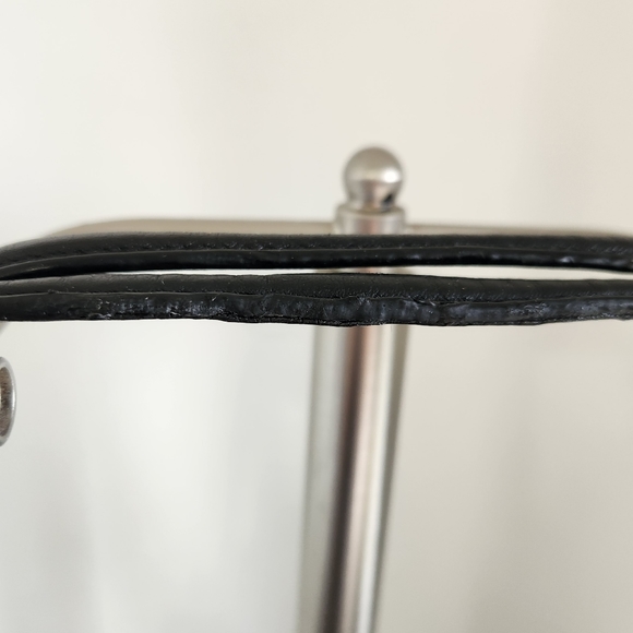 Coach Signature Jacquard/Black Leather Shoulder Bag - Picture 9 of 13